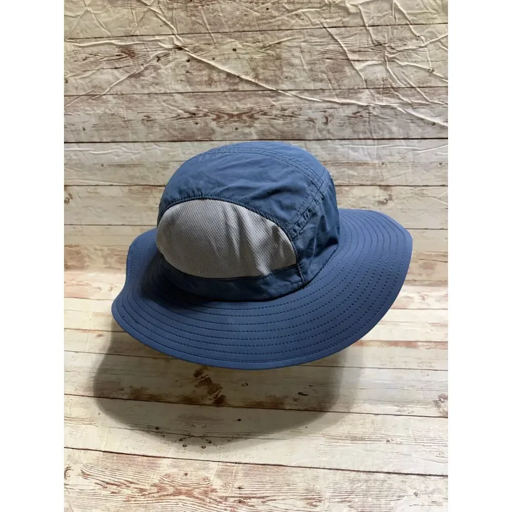 REI Co-op Youth Sun Hat Floppy Brim Breathable Mesh Side Panels Blue